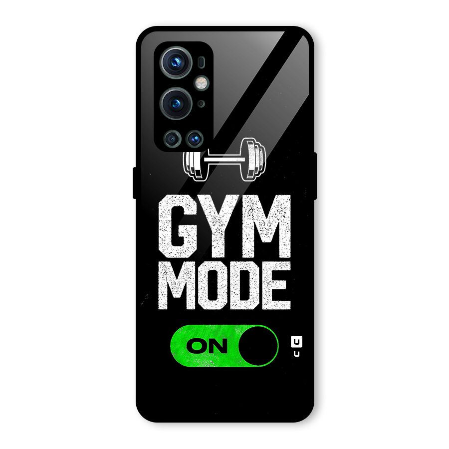 Gym Mode On Glass Back Case for OnePlus 9 Pro