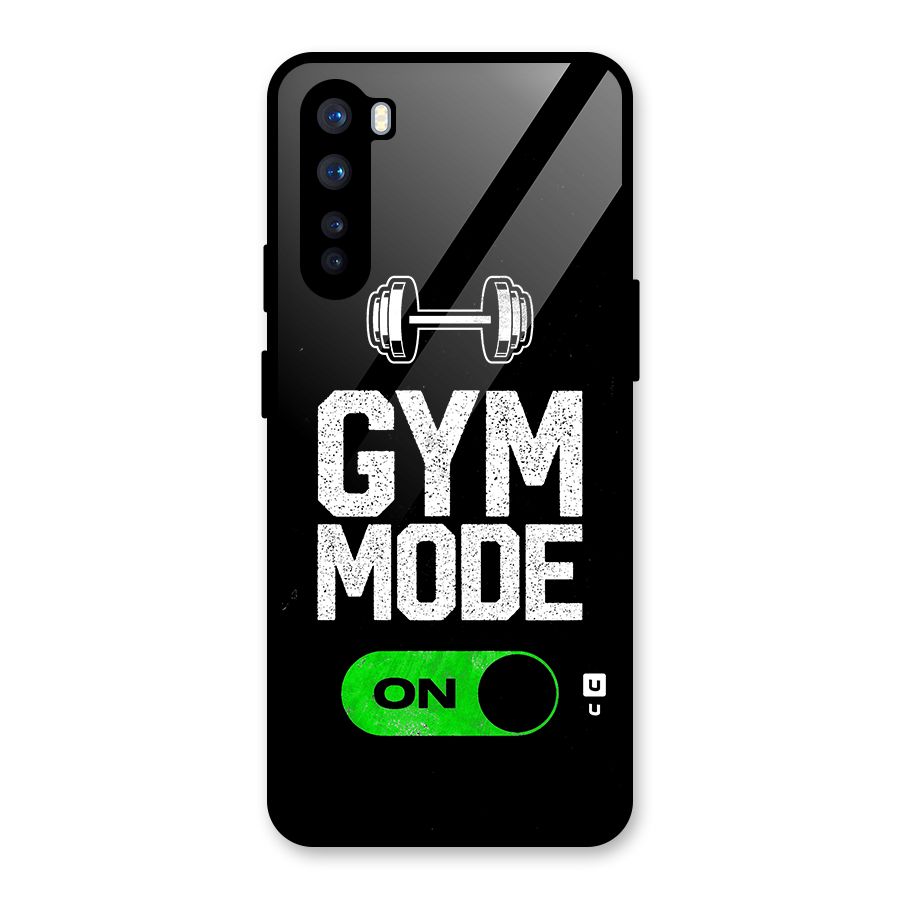 Gym Mode On Glass Back Case for OnePlus Nord