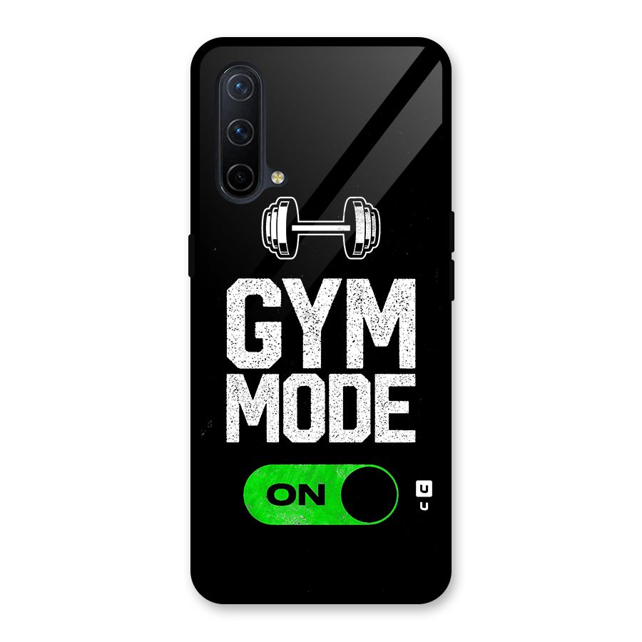Gym Mode On Glass Back Case for OnePlus Nord CE 5G