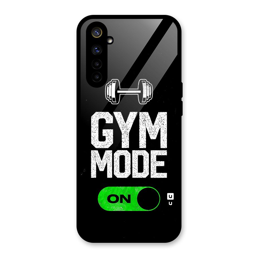 Gym Mode On Glass Back Case for Realme 6