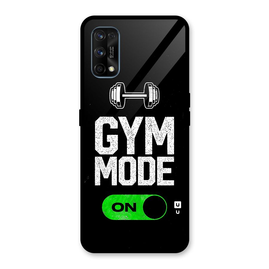 Gym Mode On Glass Back Case for Realme 7 Pro