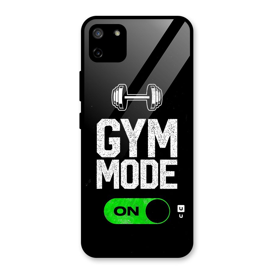 Gym Mode On Glass Back Case for Realme C11