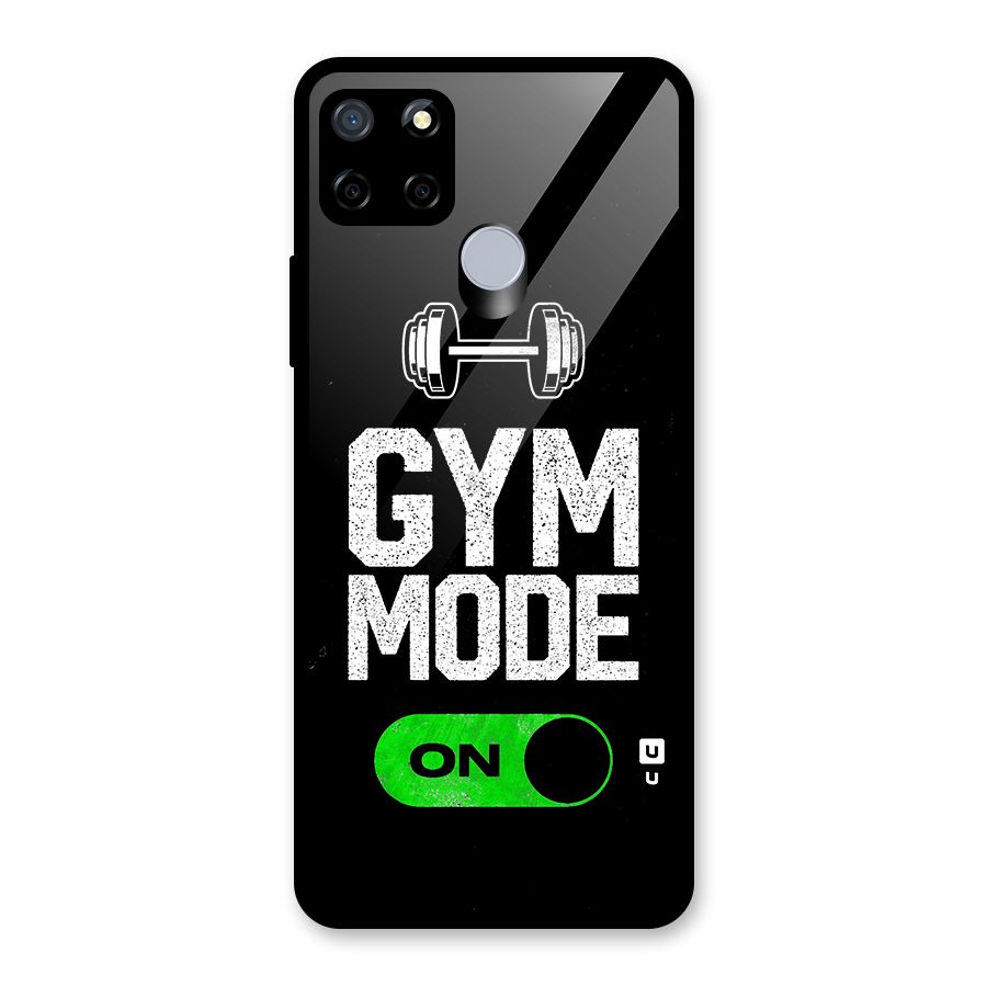 Gym Mode On Glass Back Case for Realme Narzo 20