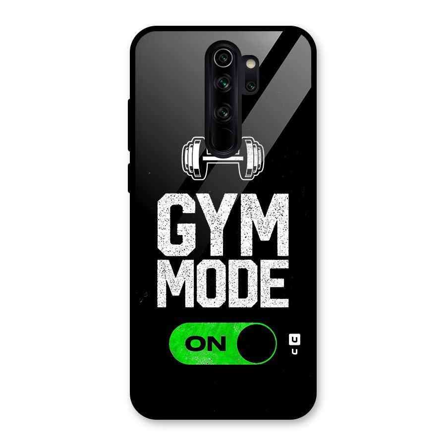 Gym Mode On Glass Back Case for Redmi Note 8 Pro