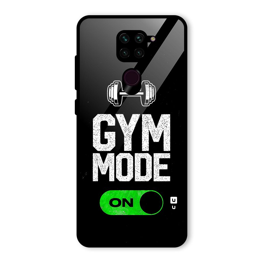 Gym Mode On Glass Back Case for Redmi Note 9