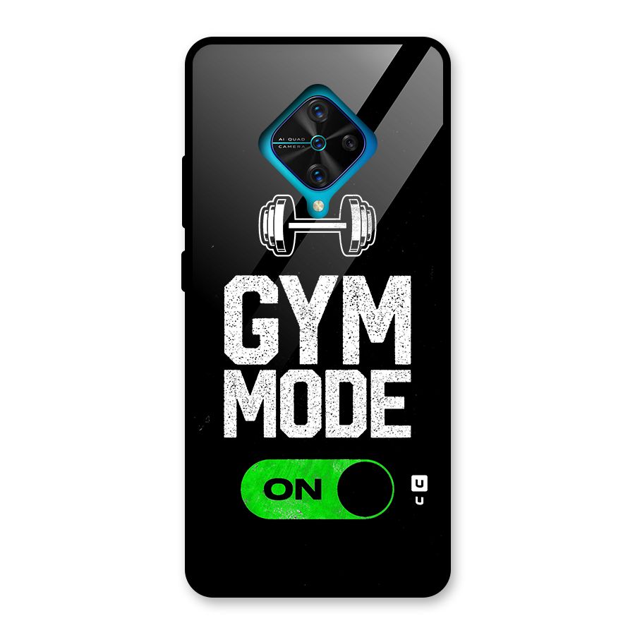 Gym Mode On Glass Back Case for Vivo S1 Pro