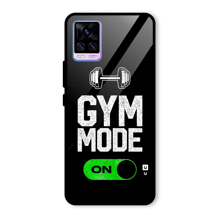 Gym Mode On Glass Back Case for Vivo V20 Pro