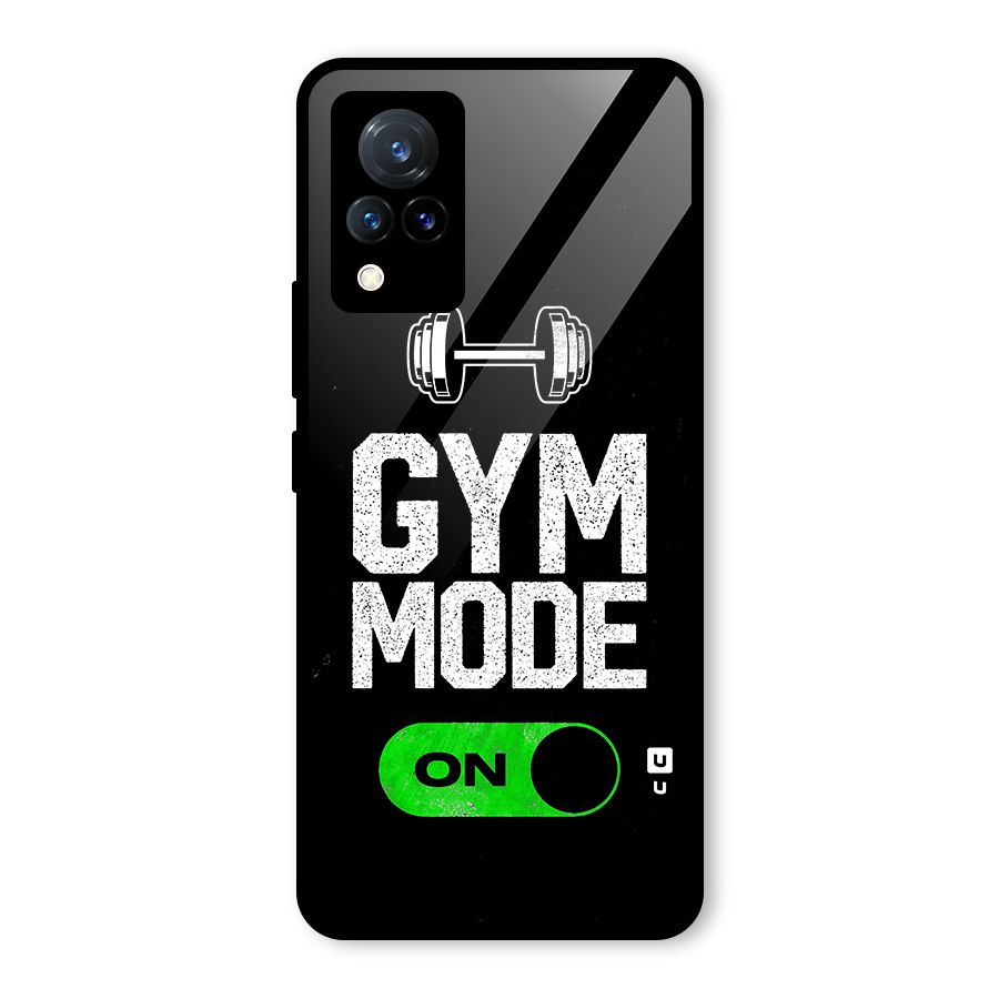 Gym Mode On Glass Back Case for Vivo V21 5G