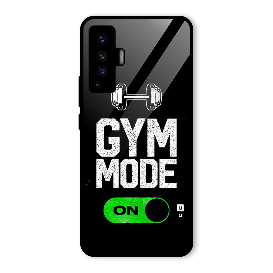 Gym Mode On Glass Back Case for Vivo X50