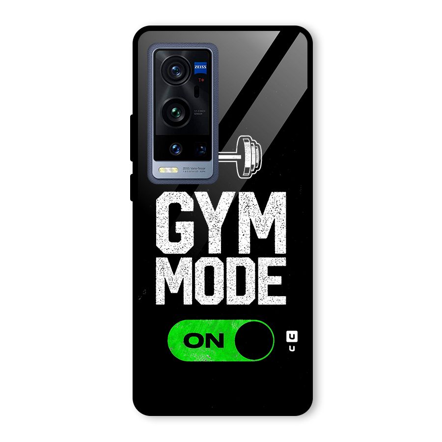 Gym Mode On Glass Back Case for Vivo X60 Pro Plus