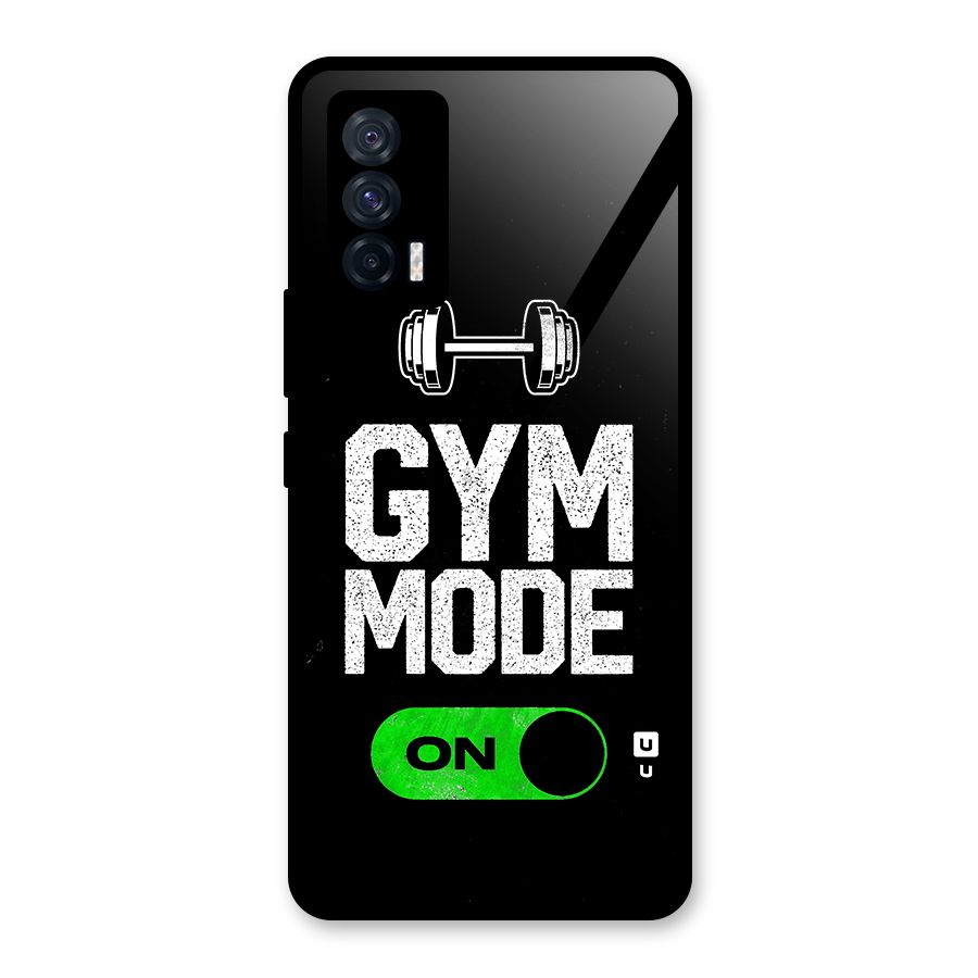 Gym Mode On Glass Back Case for Vivo iQOO 7 5G