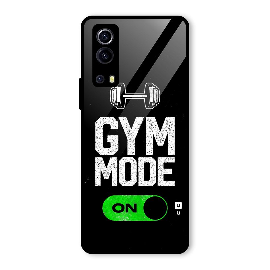 Gym Mode On Glass Back Case for Vivo iQOO Z3