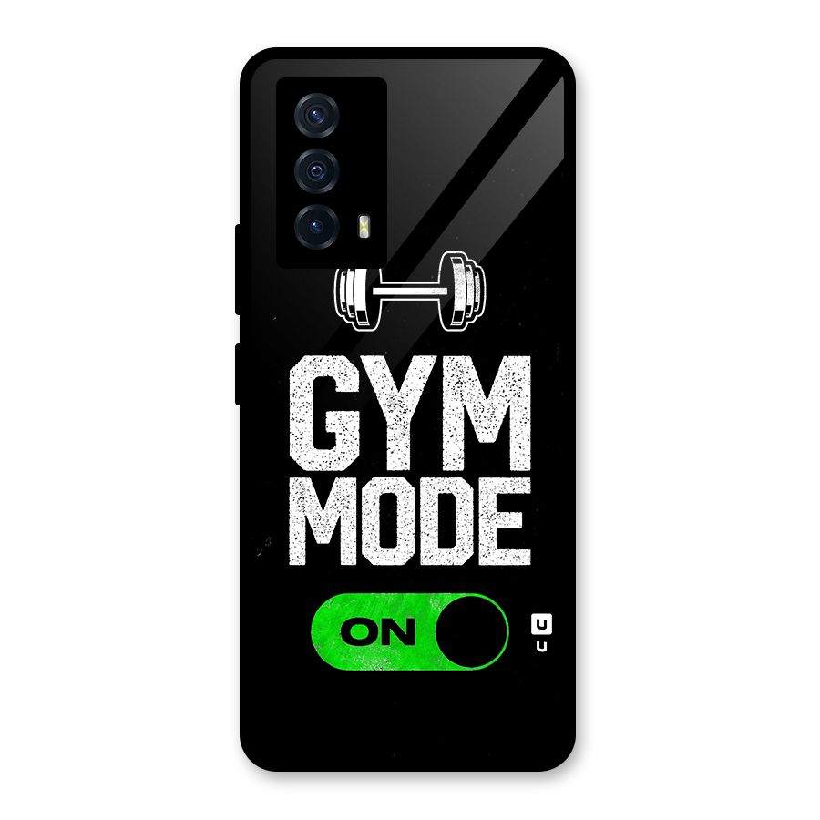 Gym Mode On Glass Back Case for Vivo iQOO Z5