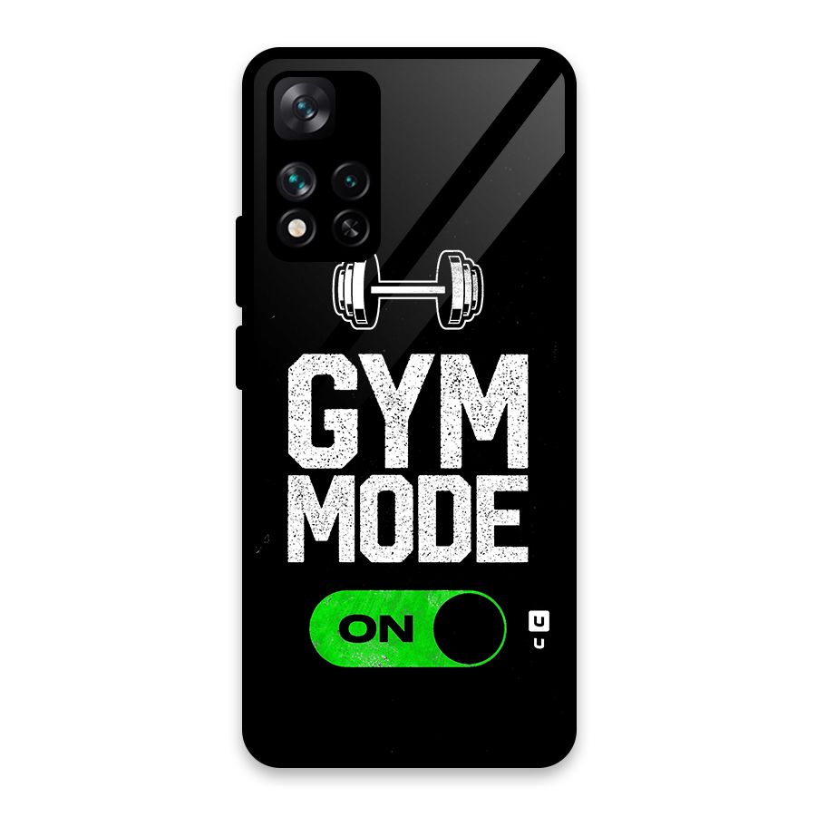Gym Mode On Glass Back Case for Xiaomi 11i HyperCharge 5G