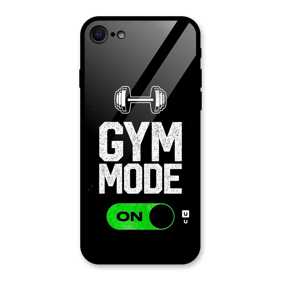 Gym Mode On Glass Back Case for iPhone 7
