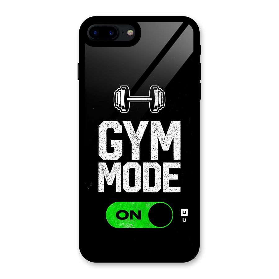 Gym Mode On Glass Back Case for iPhone 8 Plus