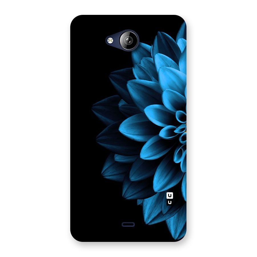 Half Blue Flower Back Case for Canvas Play Q355