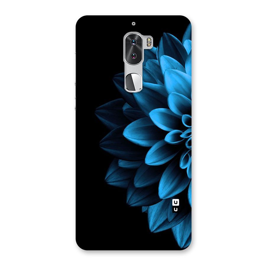 Half Blue Flower Back Case for Coolpad Cool 1
