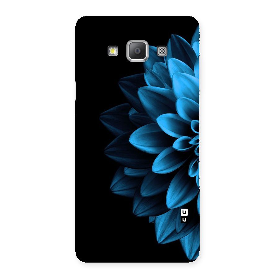 Half Blue Flower Back Case for Galaxy A7