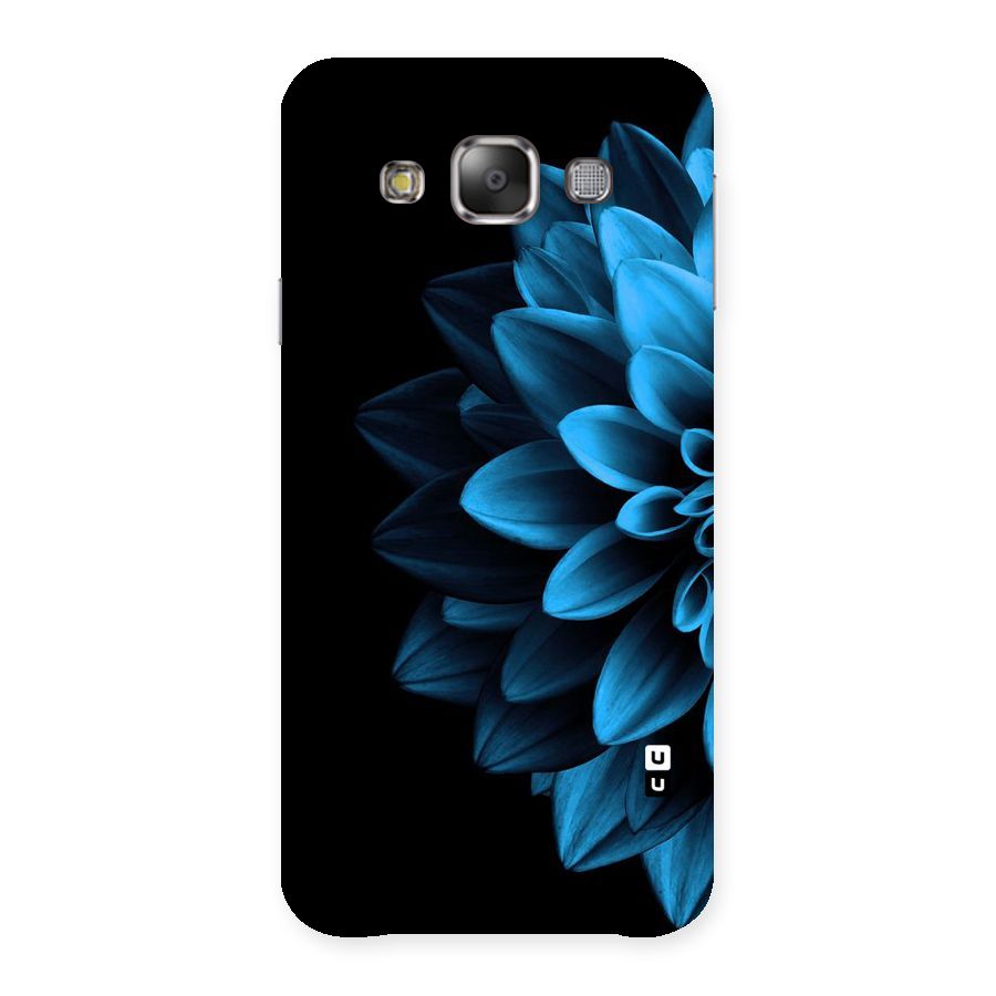 Half Blue Flower Back Case for Galaxy E7