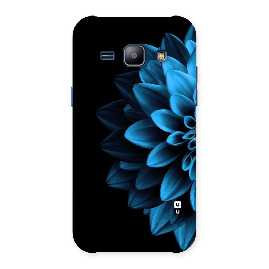 Half Blue Flower Back Case for Galaxy J1