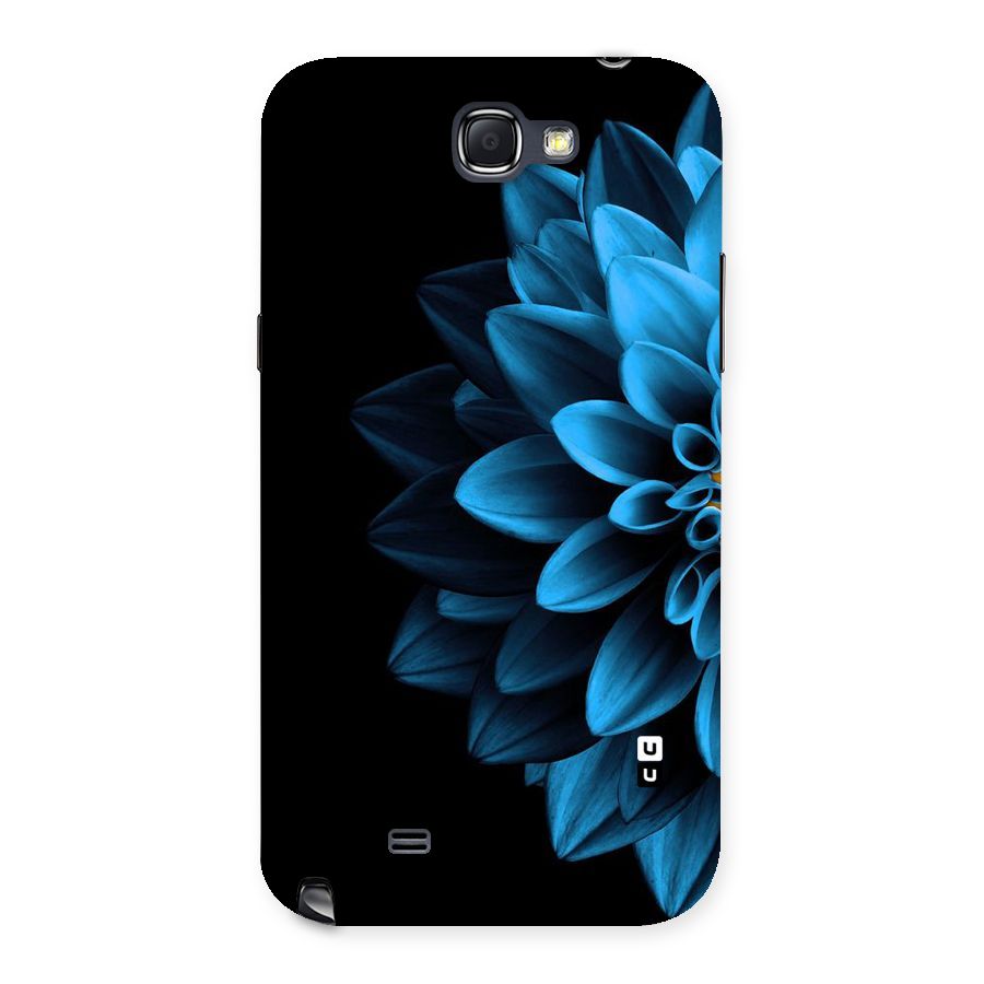 Half Blue Flower Back Case for Galaxy Note 2