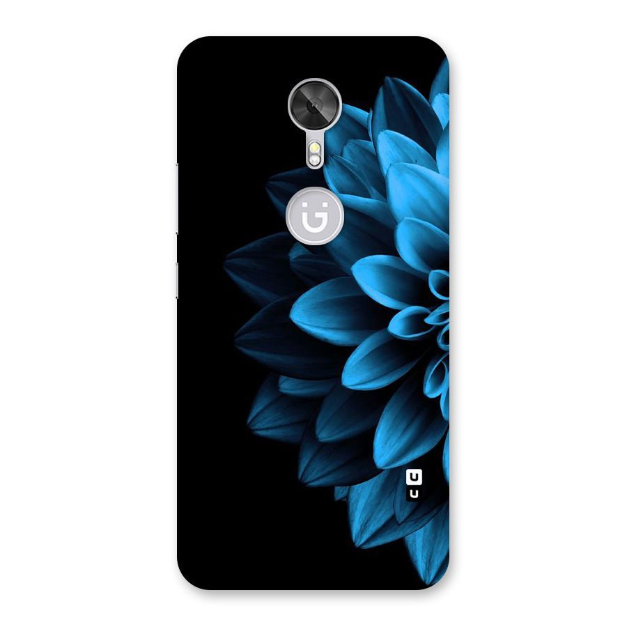 Half Blue Flower Back Case for Gionee A1