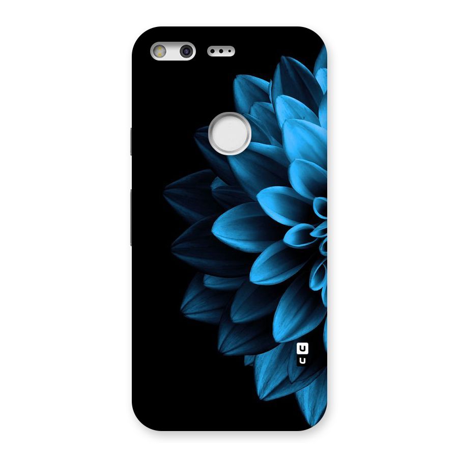 Half Blue Flower Back Case for Google Pixel