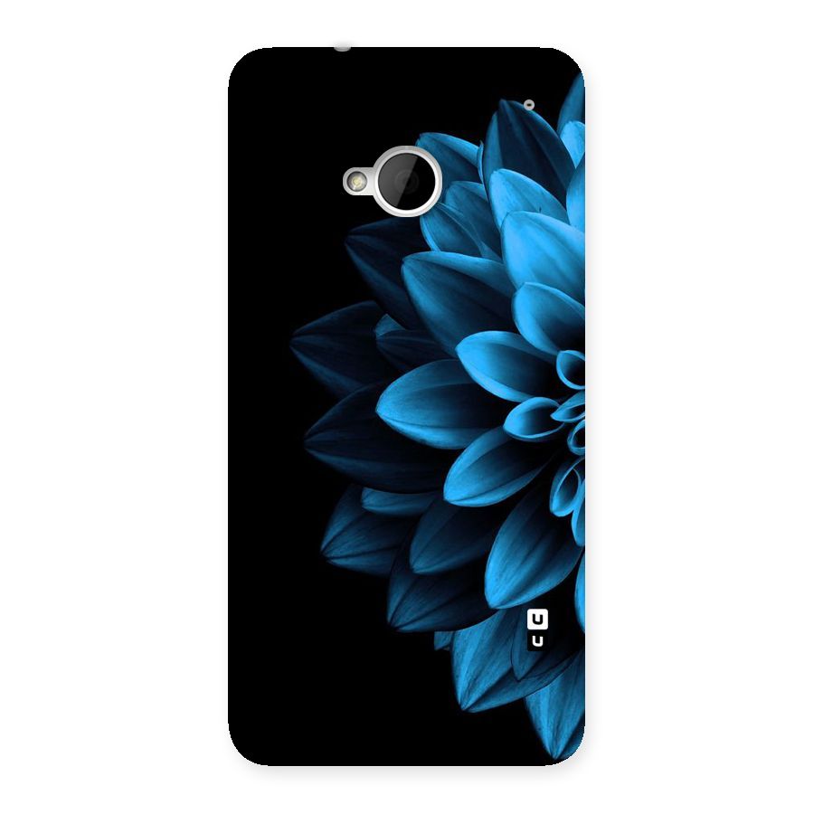 Half Blue Flower Back Case for HTC One M7