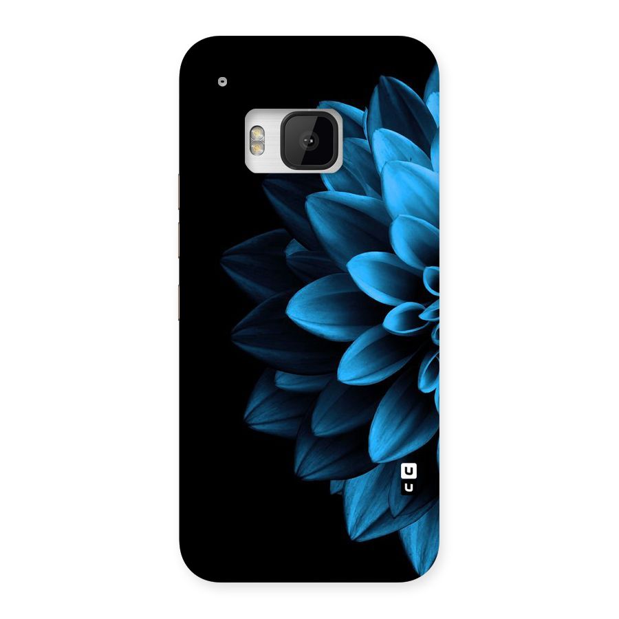 Half Blue Flower Back Case for HTC One M9