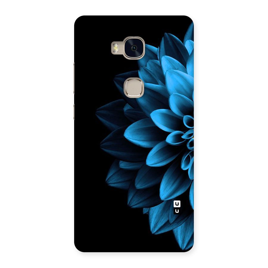 Half Blue Flower Back Case for Huawei Honor 5X