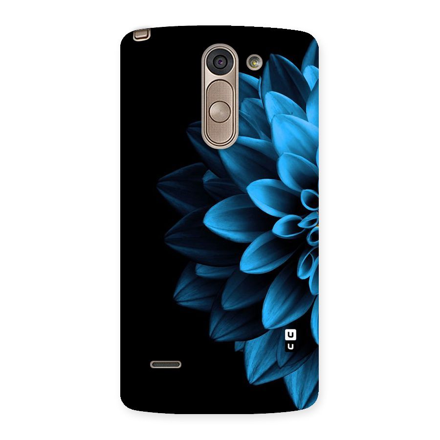 Half Blue Flower Back Case for LG G3 Stylus
