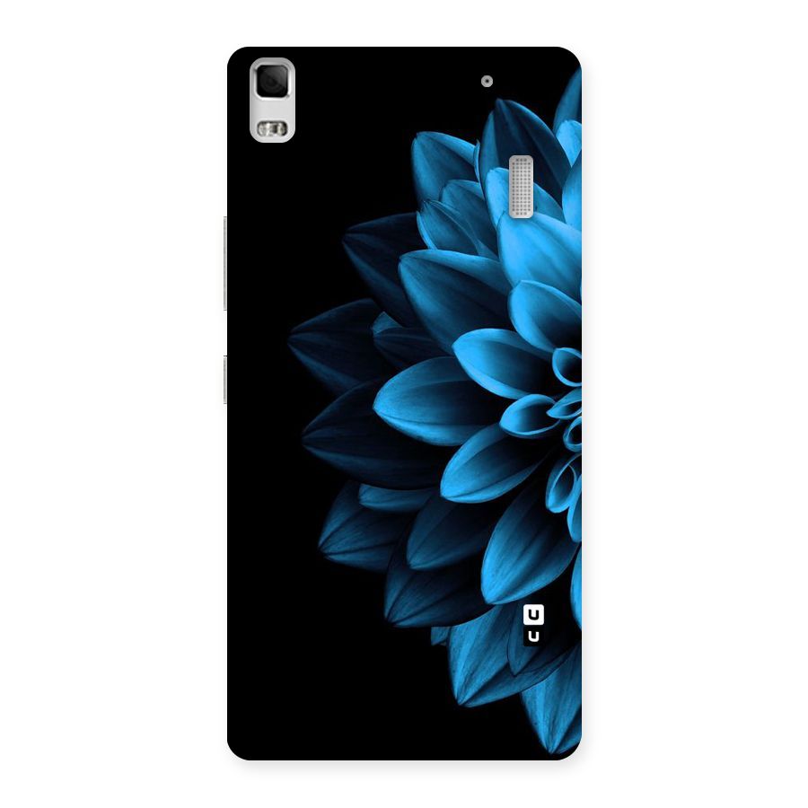 Half Blue Flower Back Case for Lenovo A7000