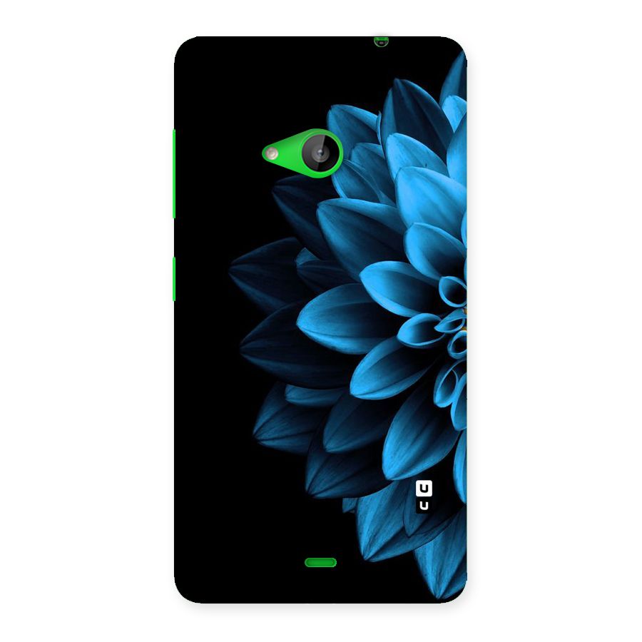 Half Blue Flower Back Case for Lumia 535