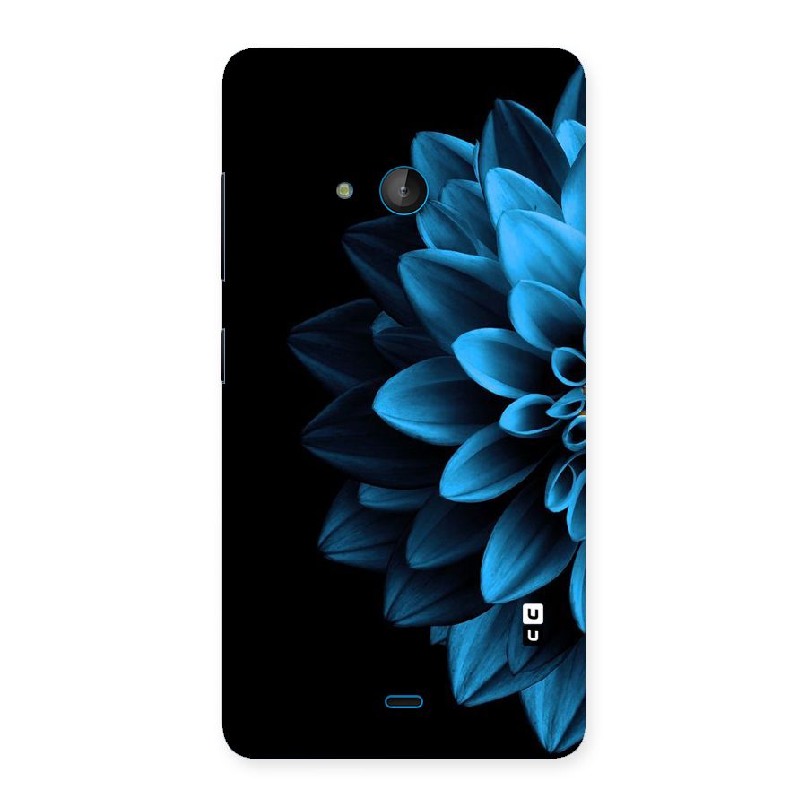 Half Blue Flower Back Case for Lumia 540
