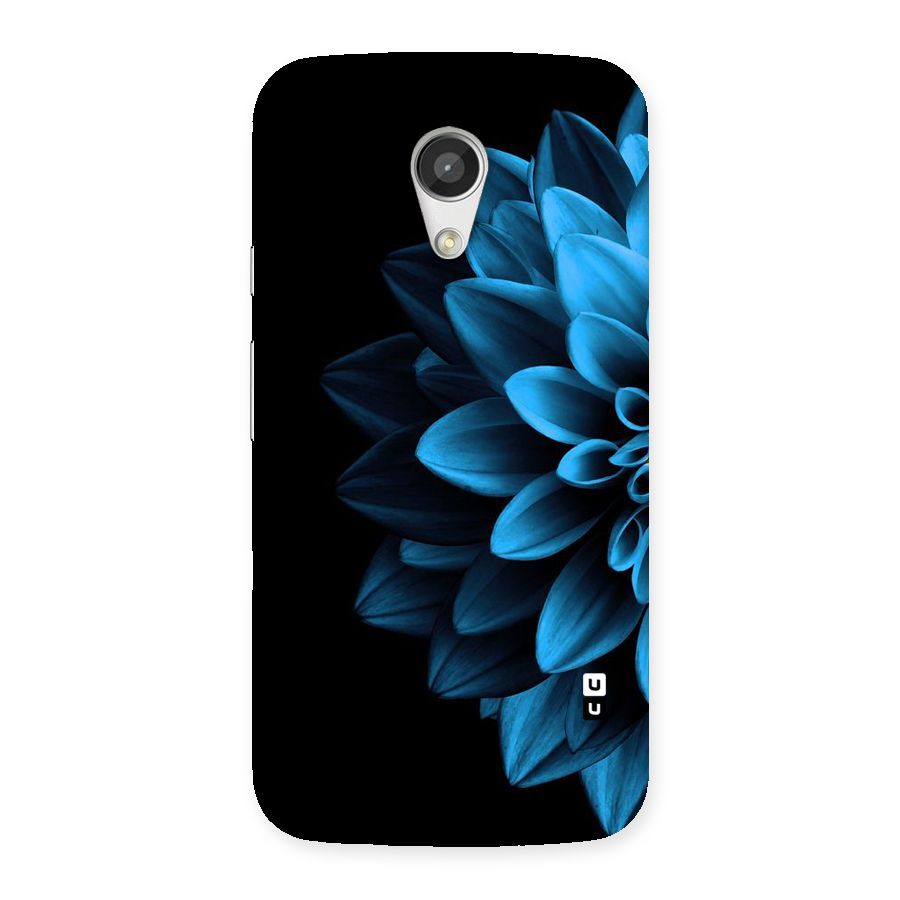 Half Blue Flower Back Case for Moto G 2nd Gen