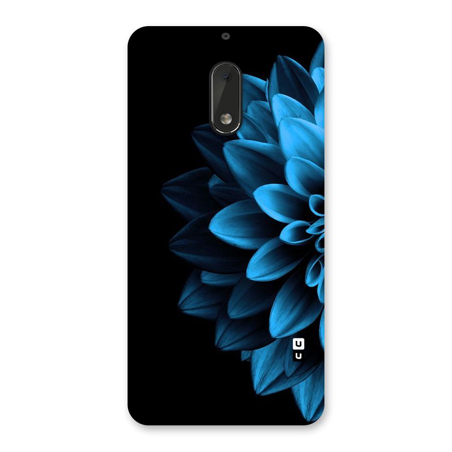 Half Blue Flower Back Case for Nokia 6