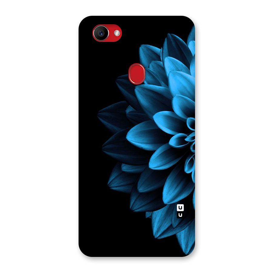 Half Blue Flower Back Case for Oppo F7