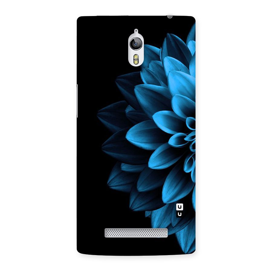 Half Blue Flower Back Case for Oppo Find 7