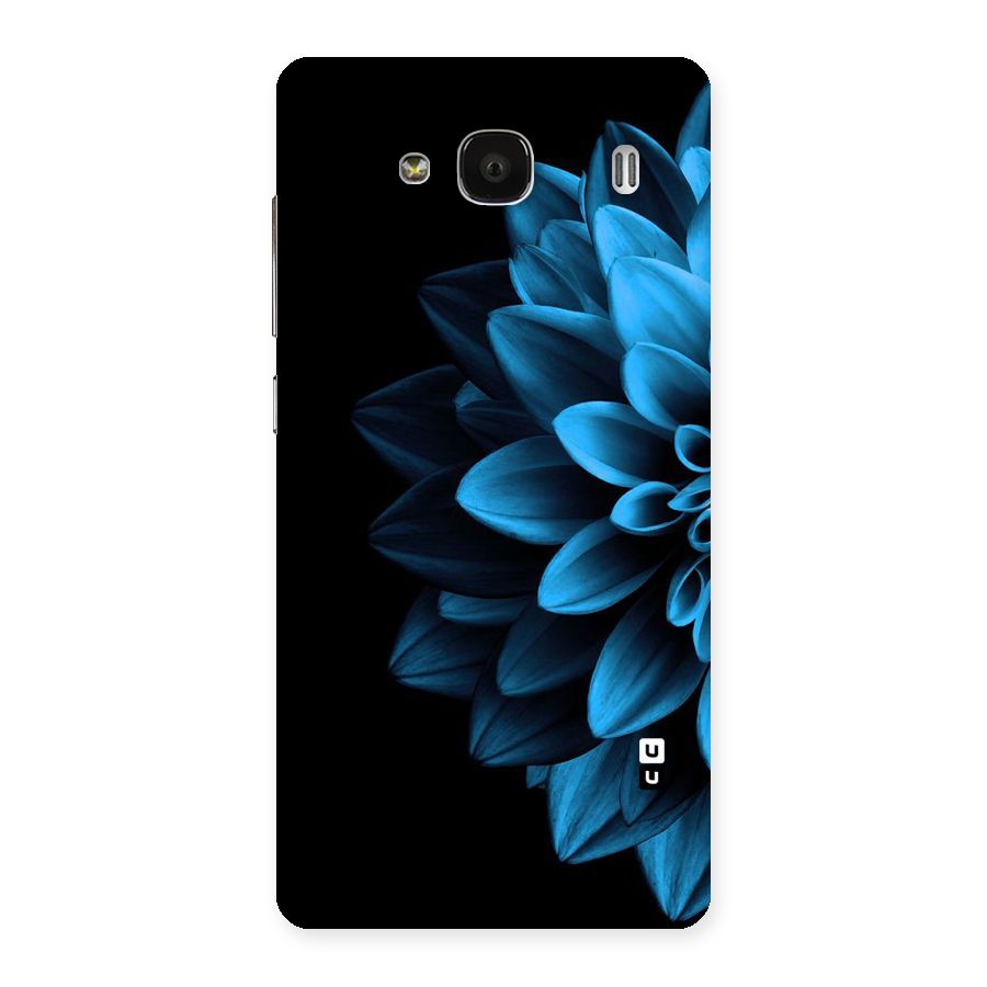 Half Blue Flower Back Case for Redmi 2 Prime