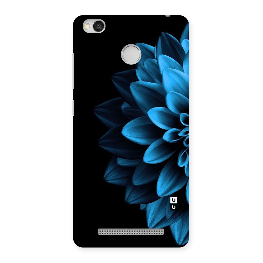 Half Blue Flower Back Case for Redmi 3S Prime