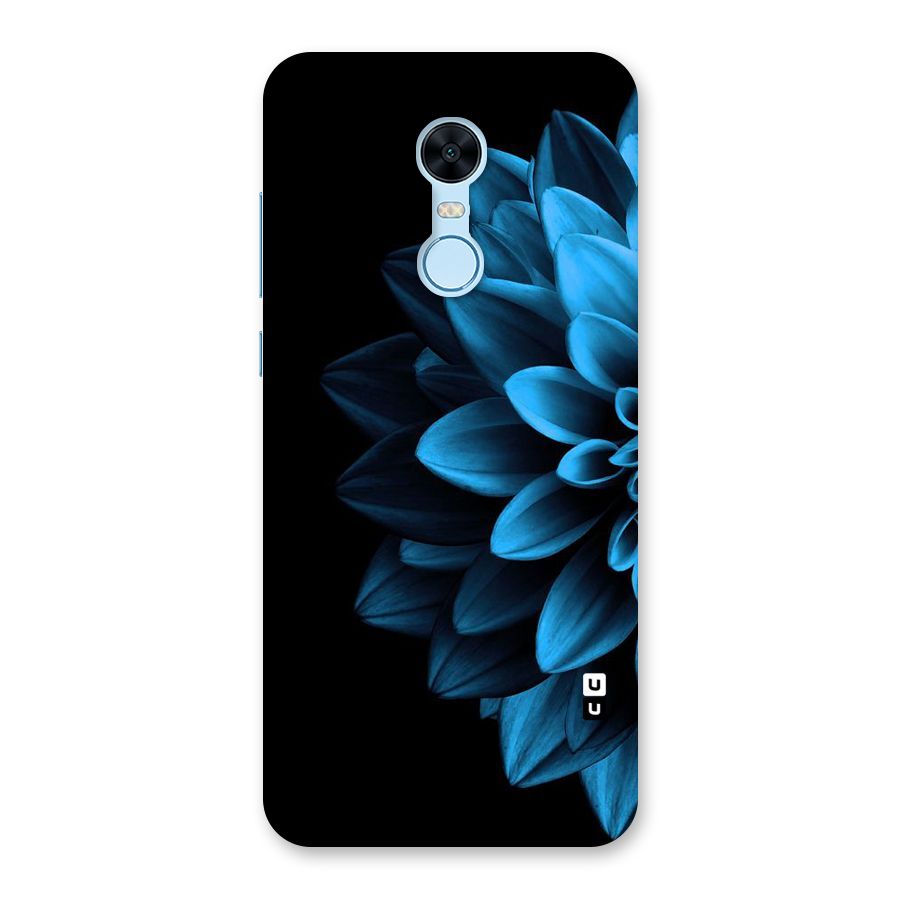 Half Blue Flower Back Case for Redmi Note 5