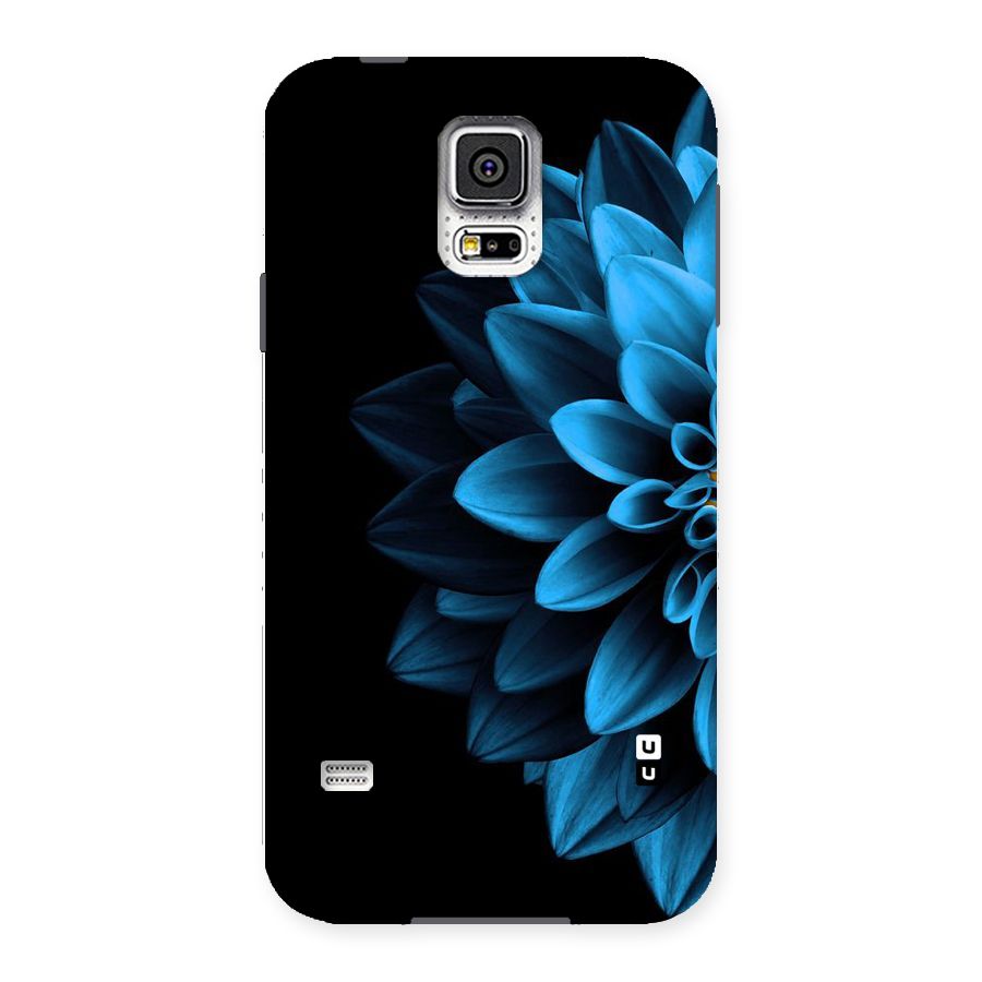 Half Blue Flower Back Case for Samsung Galaxy S5
