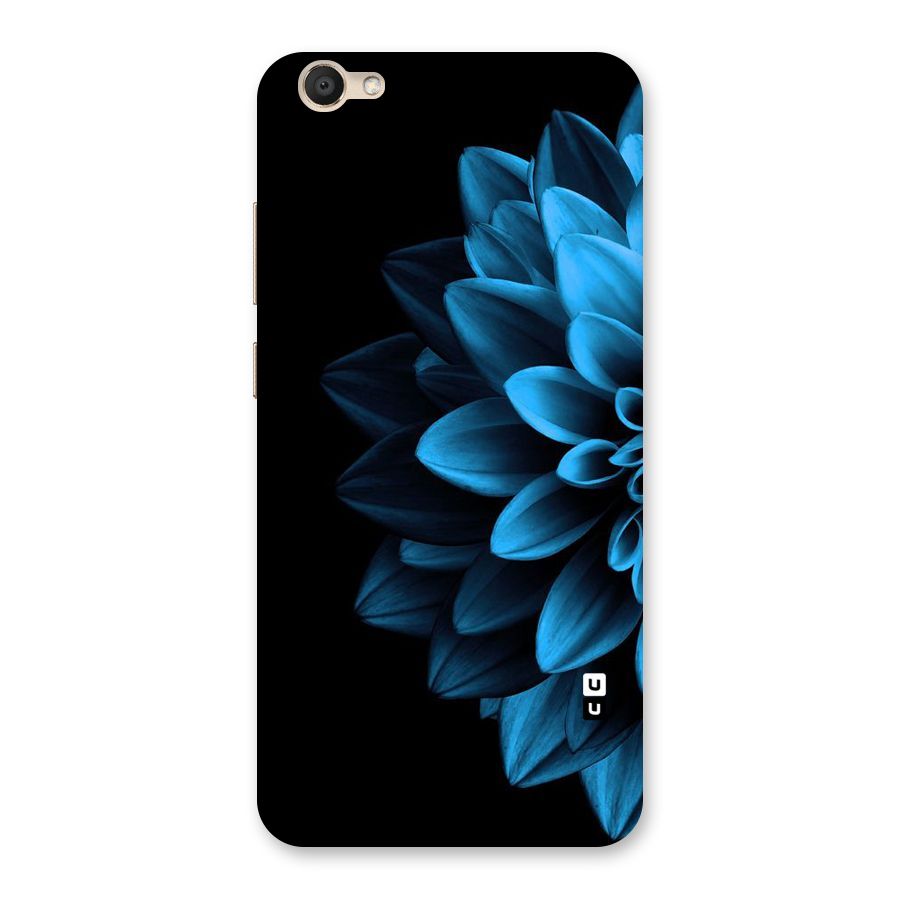 Half Blue Flower Back Case for Vivo V5