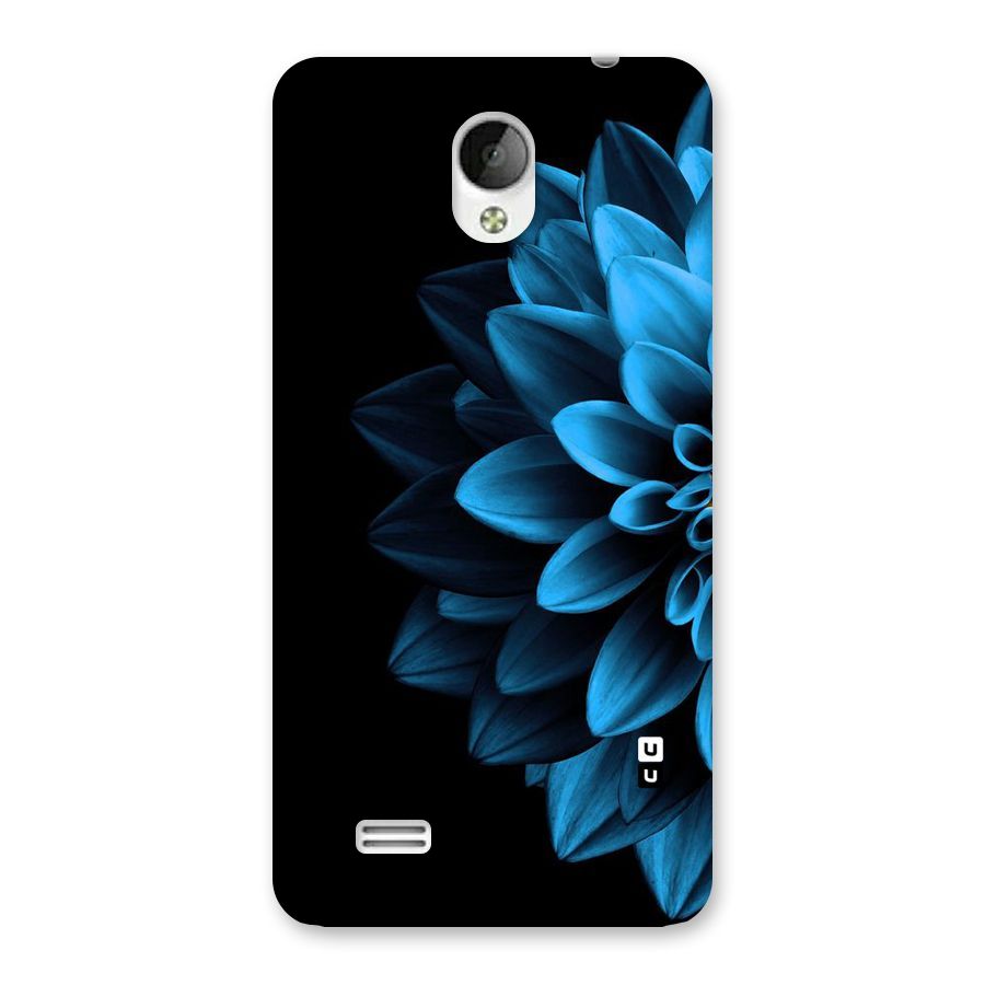 Half Blue Flower Back Case for Vivo Y21