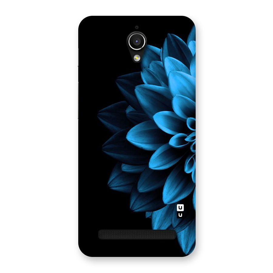 Half Blue Flower Back Case for Zenfone Go