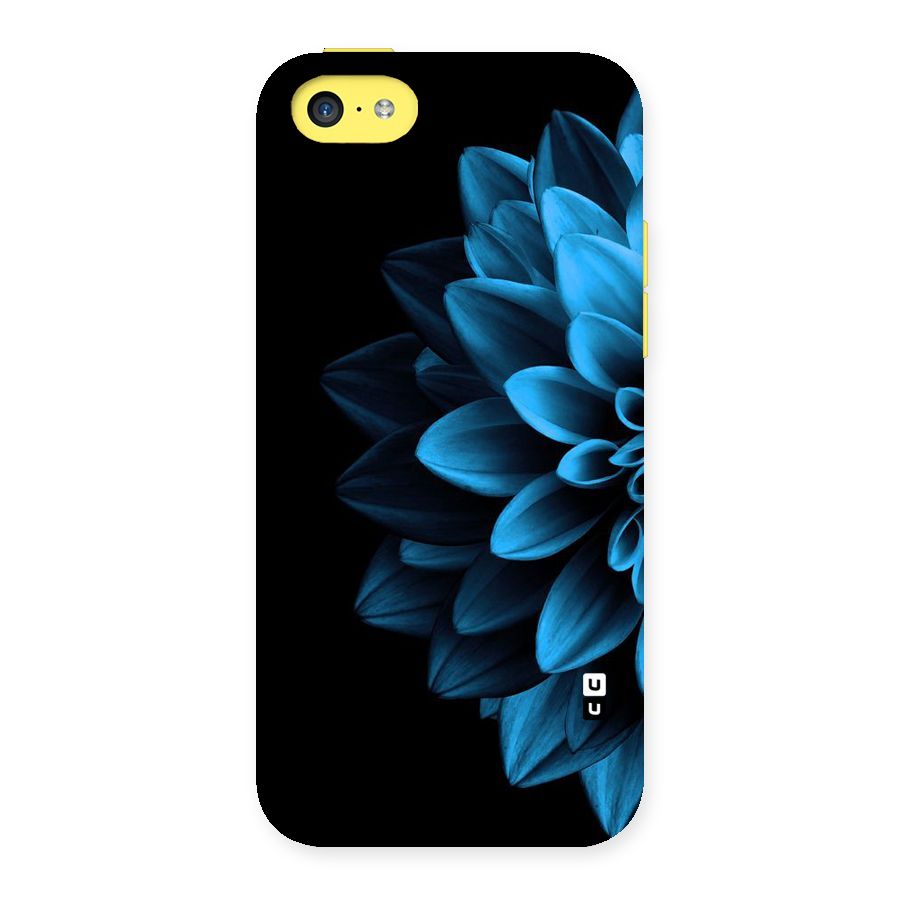Half Blue Flower Back Case for iPhone 5C