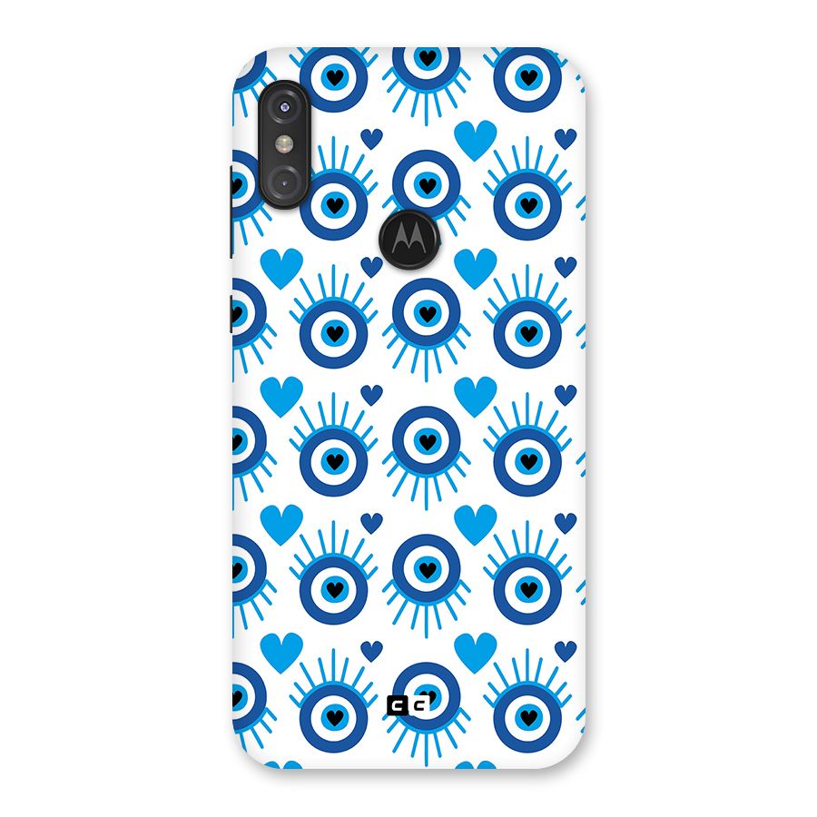 Hands Draw Eye Back Case for Motorola One Power