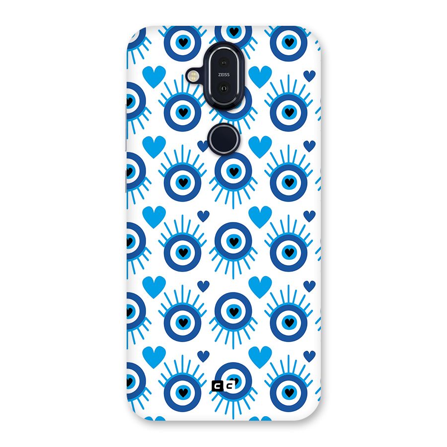Hands Draw Eye Back Case for Nokia 8.1