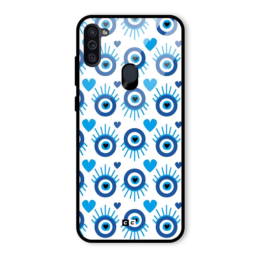 Hands Draw Eye Glass Back Case for Galaxy M11